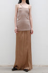 BASERANGE Ribbed Cotton Needle Tank Top TONI and TOTV Collection Made in Portugal TOTV-RC-AU23-TSM Dehydrated Beige TONI
